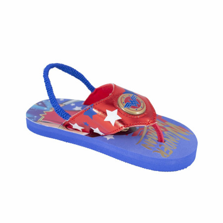 Wonder Woman Lighted Kids Flip Flops