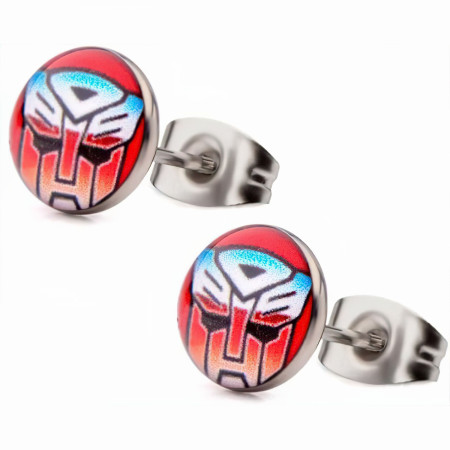 Transformers Autobot Symbol Stud Earrings