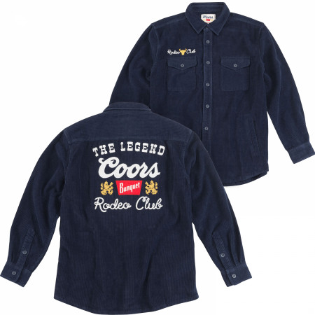Coors Banquet The Original Rodeo Club Corduroy Button Down Shirt