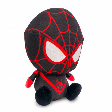 Spider-Man Miles Morales Full Body Sitting Pose Plush Squeaky Dog Toy
