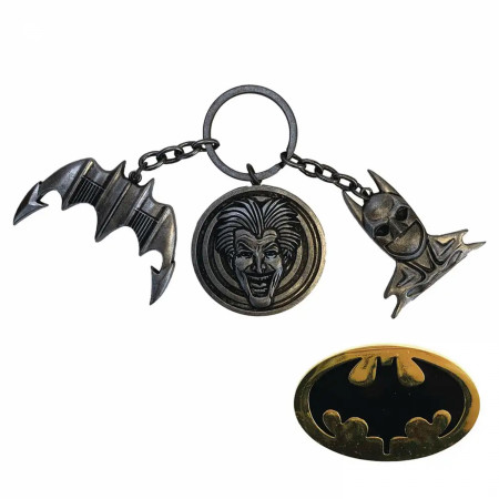 Batman 1989 CHS Keychain and Pin Set
