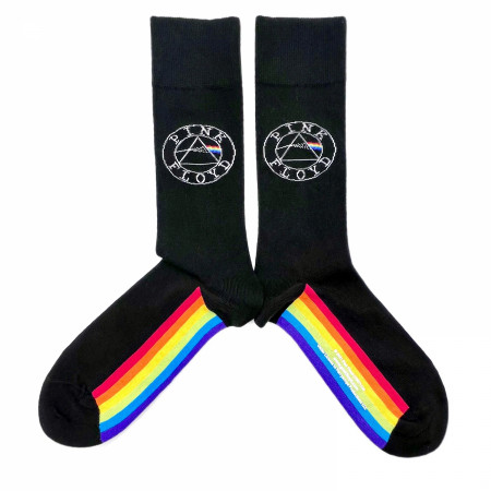 Pink Floyd Dark Side of The Moon Rainbow Crew Socks