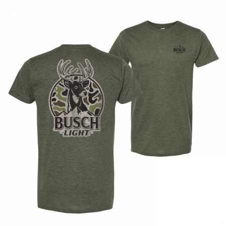 Busch Light Deer Hunting Forest Green T-Shirt