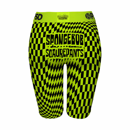 SpongeBob SquarePants It's Lit Checker Print PSD Workout Shorts