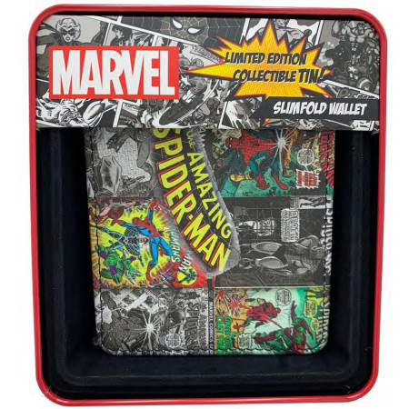 Spider-Man Classic Comic Book Covers Bifold Wallet