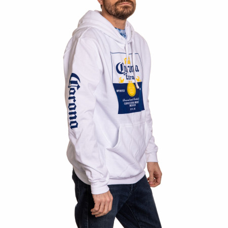 Corona Extra Label Logo Hoodie with Sleeve Prints