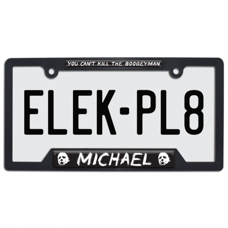 Halloween Michael Myers License Plate Frame by Elektroplate