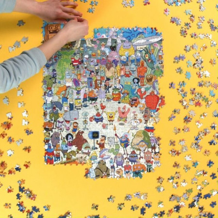 SpongeBob SquarePants Cast Collage 1,000 Piece Jigsaw Puzzle