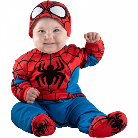 Spider-Man Infant Costume with Non-Slip Booties