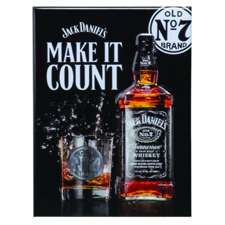 Jack Daniel's Make it Count Embossed Magnet