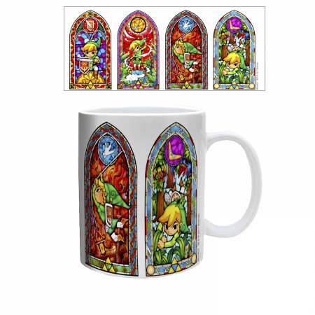 The Legend of Zelda Stained Glass Window 11 oz. Ceramic Mug