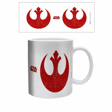 Star Wars Distressed Rebel Symbol 11 oz. Ceramic Mug