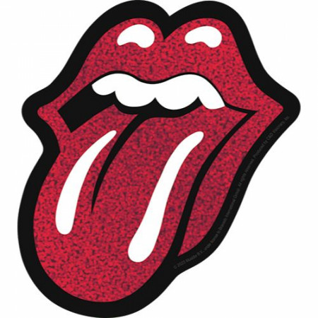 Rolling Stones Glitter Tongue Logo 4.5"x5" Sticker