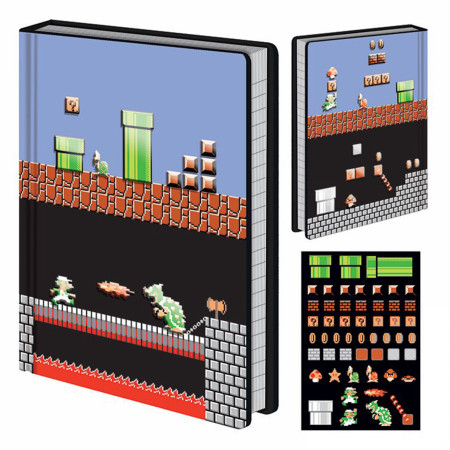 Super Mario Bros. 8-Bit Hard Cover Journal