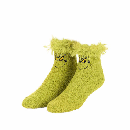 Dr. Seuss The Grinch Who Stole Christmas Character Fuzzy Socks