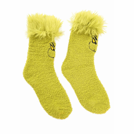 Dr. Seuss The Grinch Who Stole Christmas Character Fuzzy Socks