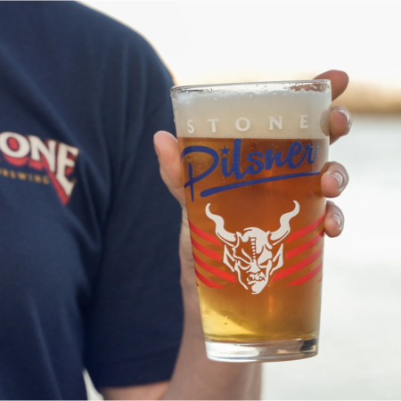 Stone Brewing Pilsner Pint Glass