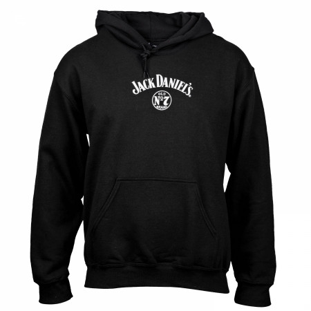 Jack Daniel's Classic Label Black Graphic Hoodie Sweatshirt