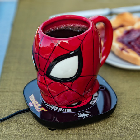 Spider-Man Mug Warmer with Molded Mug