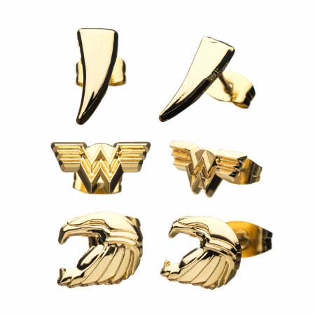 Wonder Woman 1984 Movie Gold Earring Set
