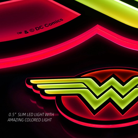 Wonder Woman Symbol Illuminated Wall Art