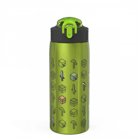 Minecraft Symbols All Over 27oz Stainless Water Steel Bottle
