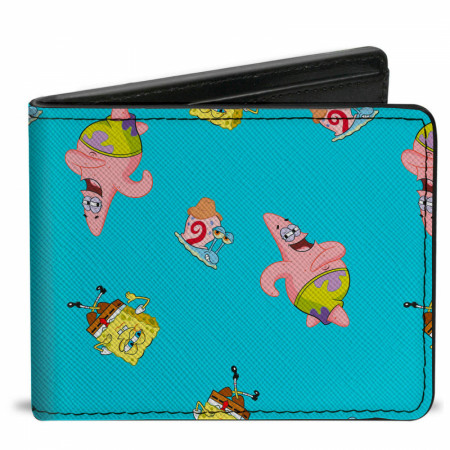 SpongeBob SquarePants, Patrick, and Gary AOP Bi-Fold Wallet