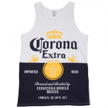 Corona Extra Bottle Label Men's Tank Top
