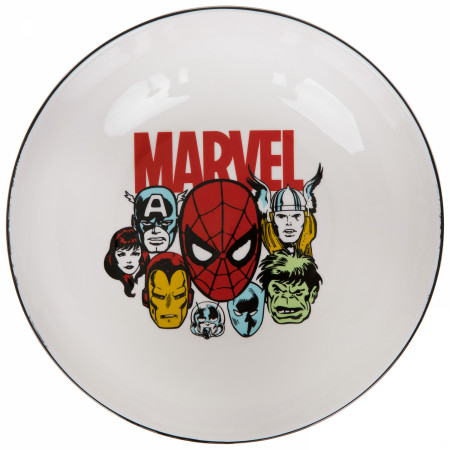 Spider-Man Retro Avengers Ceramic 9" Dinner Bowl