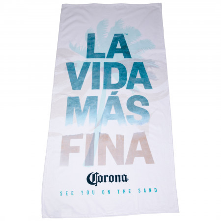 Corona Extra Vida Palm 30"x60" Beach Towel