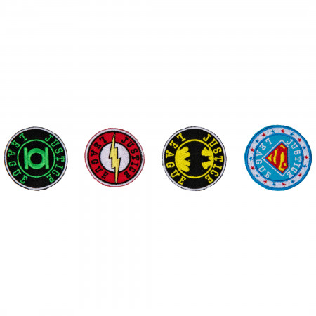 DC Comics Justice League Emblems Assorted 4-Count Mini Patches