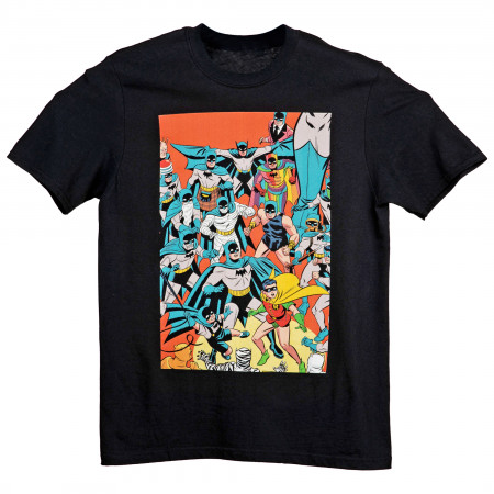 Batman Retro Character Collage T-Shirt